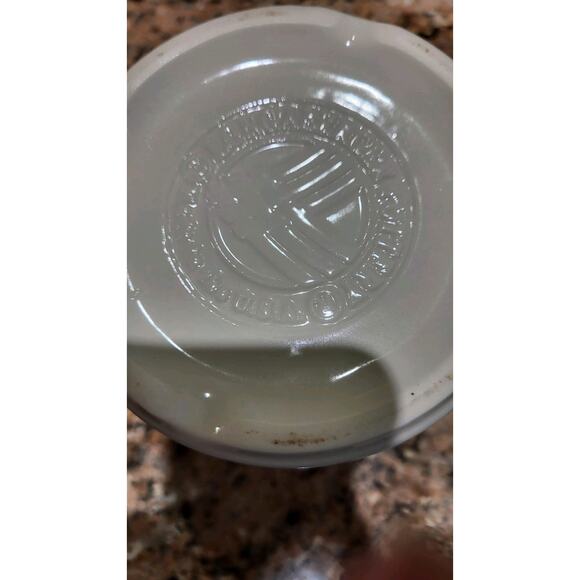 Longaberger Pottery Crock Heritage Blue Woven Traditions Utensil Holder Jar - Picture 12 of 12